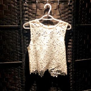 White lace top